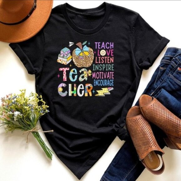 Gildan Other - Teacher Love Shirt, Back to School Shirt, Teacher Back To School Shirt